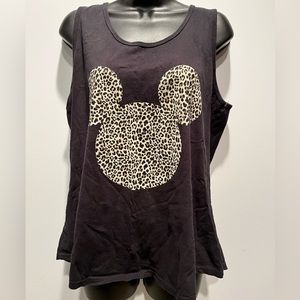 Women’s Disney Mickey Mouse Leopard Print Tank - Size L